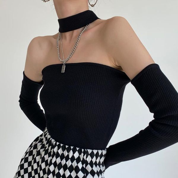 women's blouses & shirts autumn korean style knitted t-shirt women off shoulder elegant y2k 2021 slim long slevee french designer h, White
women's blouses & shirts autumn korean style knitted t-shirt women off shoulder elegant y2k 2021 slim long slevee french designer h, White