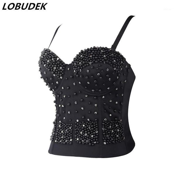 hand-made black beading rhinestones bra crop bar nightclub singer stage beads bustier short party underwear bustiers & corsets, Black;white
hand-made black beading rhinestones bra crop bar nightclub singer stage beads bustier short party underwear bustiers & corsets, Black;white