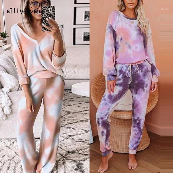 two piece set women tie-dyed sets leisure wear pajamas lounge suit long sleeve+pants robe ete femme mi longue#g30 dress, White
two piece set women tie-dyed sets leisure wear pajamas lounge suit long sleeve+pants robe ete femme mi longue#g30 dress, White