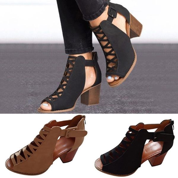 dress shoes fashion women's breathable slip-on outdoor leisure high heels sandals female summer, Black
dress shoes fashion women's breathable slip-on outdoor leisure high heels sandals female summer, Black