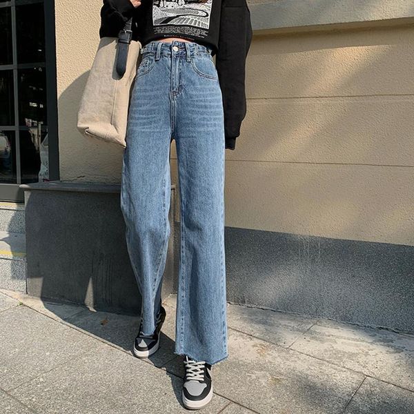 s-xl korean style women loose denim pants casual blue high adjust waist jeans for wide leg female 2021 (78611) women's
s-xl korean style women loose denim pants casual blue high adjust waist jeans for wide leg female 2021 (78611) women's