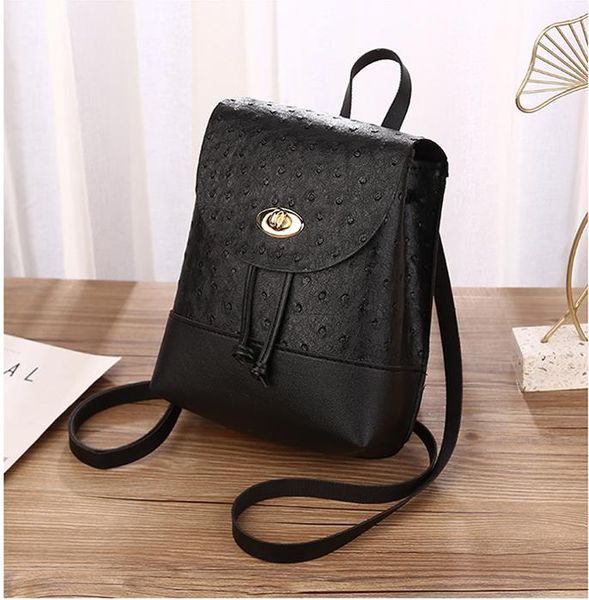 lady's bag cover type drawstring backpack personality lock anti-theft backpack
lady's bag cover type drawstring backpack personality lock anti-theft backpack