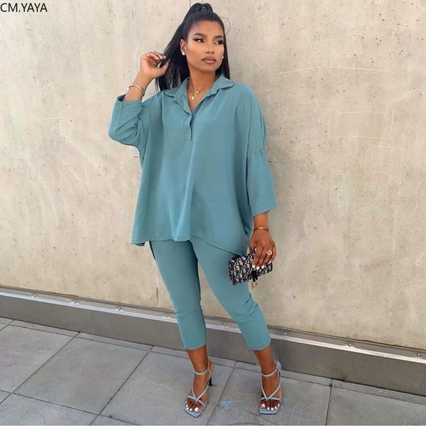 women long sleeve blouses ankle length pants suit office lady trasuit two piece matching set fitness outfitsby air, White
women long sleeve blouses ankle length pants suit office lady trasuit two piece matching set fitness outfitsby air, White