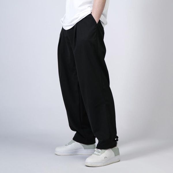 men's pants loose and versatile simple wide-leg hair stylist fashion casual straight long, Black
men's pants loose and versatile simple wide-leg hair stylist fashion casual straight long, Black
