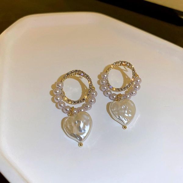 dangle & chandelier 2021 fashion geometric circular crystal drop earrings jewelry sweet senior heart pearl modelling women trend, Silver
dangle & chandelier 2021 fashion geometric circular crystal drop earrings jewelry sweet senior heart pearl modelling women trend, Silver