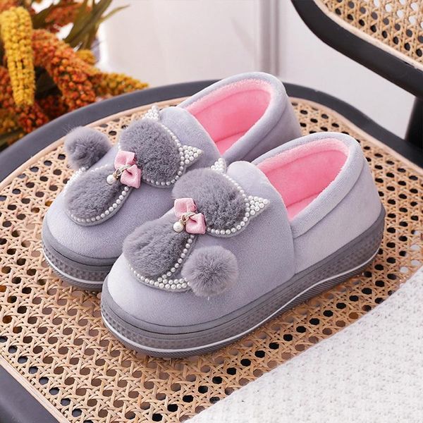 slippers women cotton shoes 2021 cute cat pearl ladies platform indoor for winter home female warm footwear, Black
slippers women cotton shoes 2021 cute cat pearl ladies platform indoor for winter home female warm footwear, Black