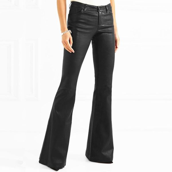 women's pants & capris female street punk raise hip ws thin leather dropship fashion brand longer length water wash pu flare, Black;white
women's pants & capris female street punk raise hip ws thin leather dropship fashion brand longer length water wash pu flare, Black;white