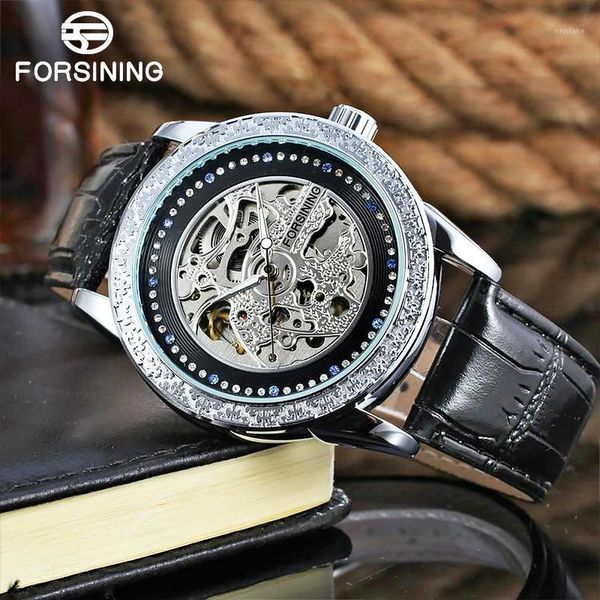 hollow out mens mechanical watches male leather strap automatic watch diamond clock relogio masculino wristwatches, Slivery;brown
hollow out mens mechanical watches male leather strap automatic watch diamond clock relogio masculino wristwatches, Slivery;brown