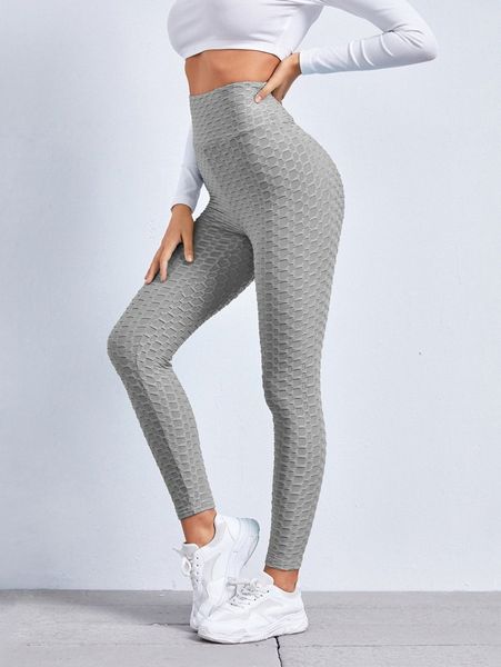 wide waistband textured leggings c5xy#, Black