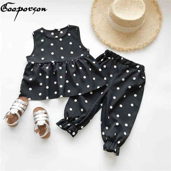 gooporson summer costume toddler kids clothing set korean cute dots vest&ninth pants baby girls clothes children outfits 210326, White
gooporson summer costume toddler kids clothing set korean cute dots vest&ninth pants baby girls clothes children outfits 210326, White