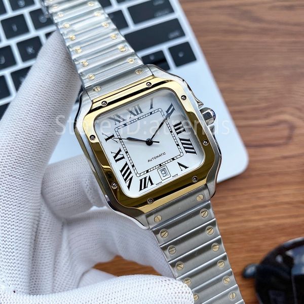 fashion automatic mechanical self winding watch men classic gold silver wristwatch sapphire glass casual full stainless steel clock 1745, Slivery;brown
fashion automatic mechanical self winding watch men classic gold silver wristwatch sapphire glass casual full stainless steel clock 1745, Slivery;brown