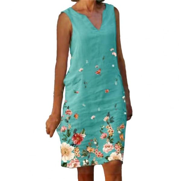 casual dresses summer fashion women dress v neck floral print sleeveless loose knee-length for work streetwear, Black;gray
casual dresses summer fashion women dress v neck floral print sleeveless loose knee-length for work streetwear, Black;gray