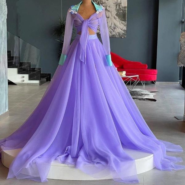 party dresses lilac evening long sleeves vestido de festa floral 2 pieces formal dress abendkleider elegant gowns tulle, White;black
party dresses lilac evening long sleeves vestido de festa floral 2 pieces formal dress abendkleider elegant gowns tulle, White;black
