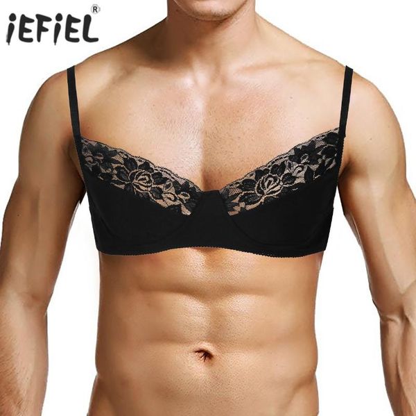 bras mens sissy bra floral lace wire-bralette erotic nightwear adjustable shoulder straps smooth fabric gay lingerie, Red;black
bras mens sissy bra floral lace wire-bralette erotic nightwear adjustable shoulder straps smooth fabric gay lingerie, Red;black