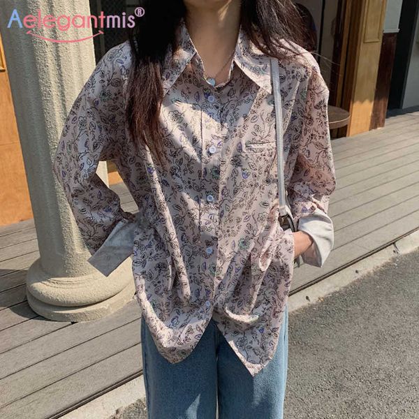 aelegantmis printed women floral blouses chiffon loose soft female flower shirts oversized print mujer spring korean 210607, White
aelegantmis printed women floral blouses chiffon loose soft female flower shirts oversized print mujer spring korean 210607, White