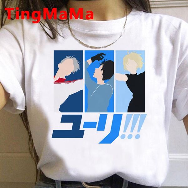 japanese anime yuri on ice t shirt women kawaii summer bl yaoi funny cartoon graphic tees harajuku tshirt female women's t-shirt, White
japanese anime yuri on ice t shirt women kawaii summer bl yaoi funny cartoon graphic tees harajuku tshirt female women's t-shirt, White