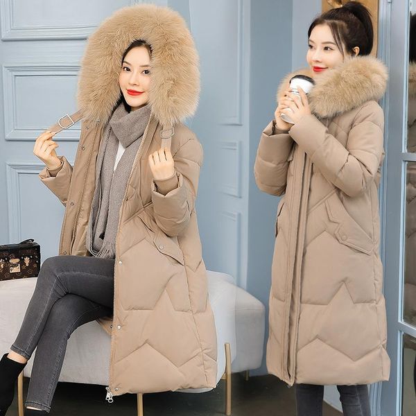 women's down & parkas parka clothes loose cotton padded medium long thin jacket plus large size, Black
women's down & parkas parka clothes loose cotton padded medium long thin jacket plus large size, Black