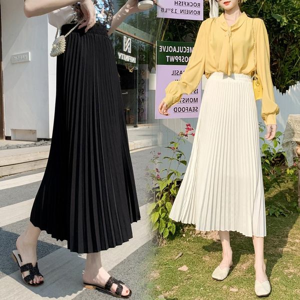 skirts mid length white pleated high waist a-line skirt for women in spring and summer 2021, Black
skirts mid length white pleated high waist a-line skirt for women in spring and summer 2021, Black