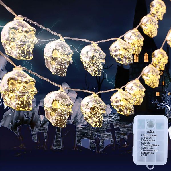 strings halloween lights 2 light modes string lamp festival skull led holiday party decor battery powered home
strings halloween lights 2 light modes string lamp festival skull led holiday party decor battery powered home