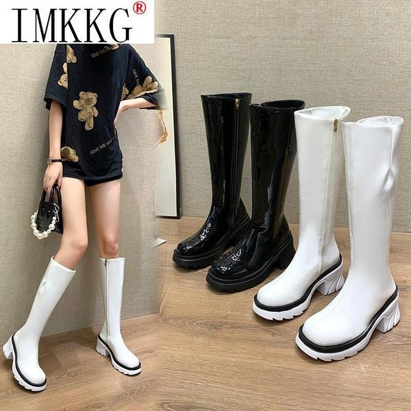boots fashion brand designer platform patent leather shoes woman knee high autumn winter thick heels black snow
boots fashion brand designer platform patent leather shoes woman knee high autumn winter thick heels black snow