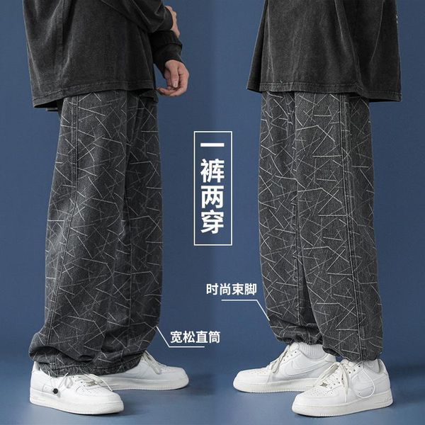 men's jeans black/blue autumn retro print fashion baggy casual ankle-banded denim pants men streetwear straight women trousers
men's jeans black/blue autumn retro print fashion baggy casual ankle-banded denim pants men streetwear straight women trousers