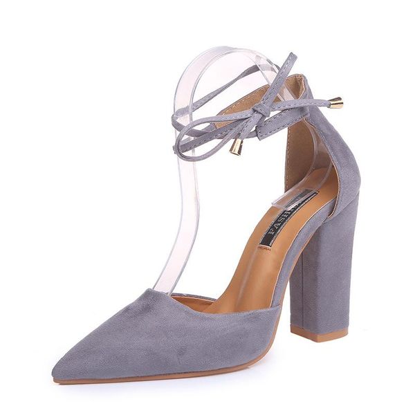 spring women's sandals pointed toe thick heel flock lace-up shoes high heels fashion size 34-43, Black
spring women's sandals pointed toe thick heel flock lace-up shoes high heels fashion size 34-43, Black