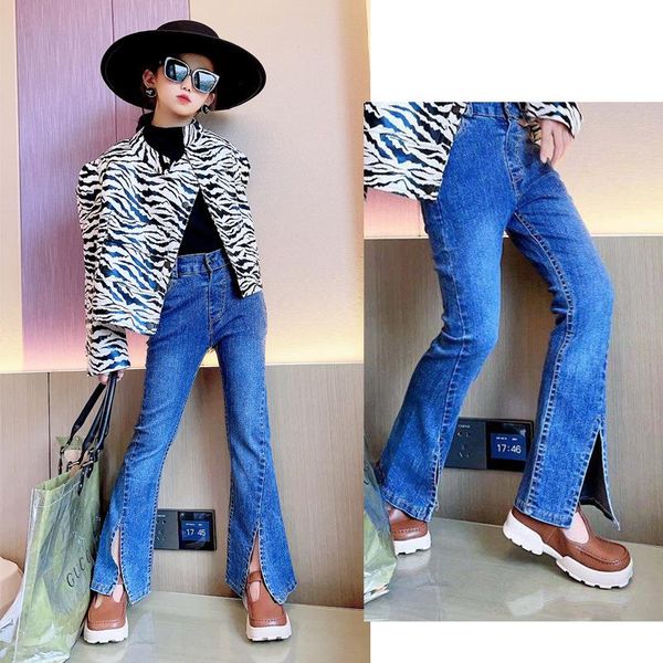jeans baby girl split front open high waist zipper toddler fall clothes kids fashion denim pants trousers capris 4 to 14 yrs, Blue
jeans baby girl split front open high waist zipper toddler fall clothes kids fashion denim pants trousers capris 4 to 14 yrs, Blue
