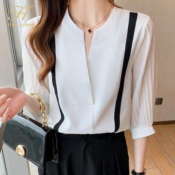women's blouses & shirts h han queen ol style white for women chiffon blouse chic elegant workwear female blusas femme 2021 summer
women's blouses & shirts h han queen ol style white for women chiffon blouse chic elegant workwear female blusas femme 2021 summer