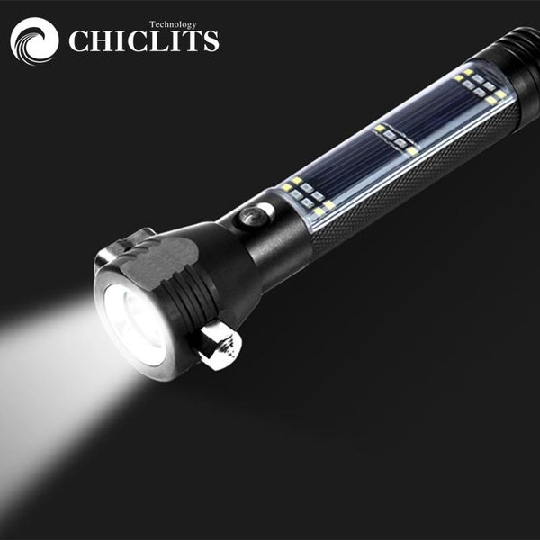 multi-function powerful solar escape rescue car emergency safety hammer torch usb power upgrade alar flashlights torches
multi-function powerful solar escape rescue car emergency safety hammer torch usb power upgrade alar flashlights torches