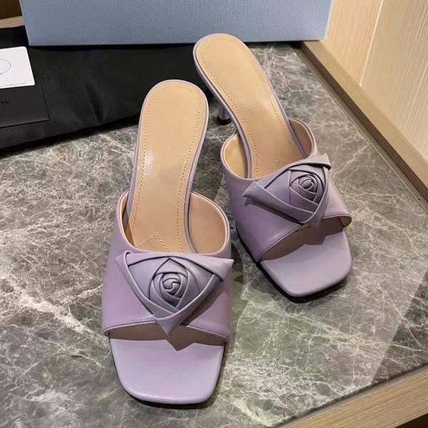 slippers flower decor mules women open toe high heels chic design shoes fashion designer woman shoe, Black
slippers flower decor mules women open toe high heels chic design shoes fashion designer woman shoe, Black