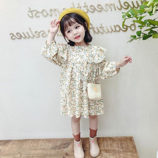 girl's dresses girls dress spring autumn flower princess kids long sleeve ruffle clothes 3-7y children daily wear clothing vestidos, Red;yellow
girl's dresses girls dress spring autumn flower princess kids long sleeve ruffle clothes 3-7y children daily wear clothing vestidos, Red;yellow