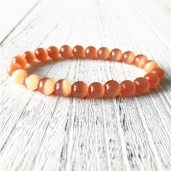 charm bracelets healing stone bracelet 8mm orange cat eye bright beads jewelry yoga mala gift for men or women, Golden;silver
charm bracelets healing stone bracelet 8mm orange cat eye bright beads jewelry yoga mala gift for men or women, Golden;silver