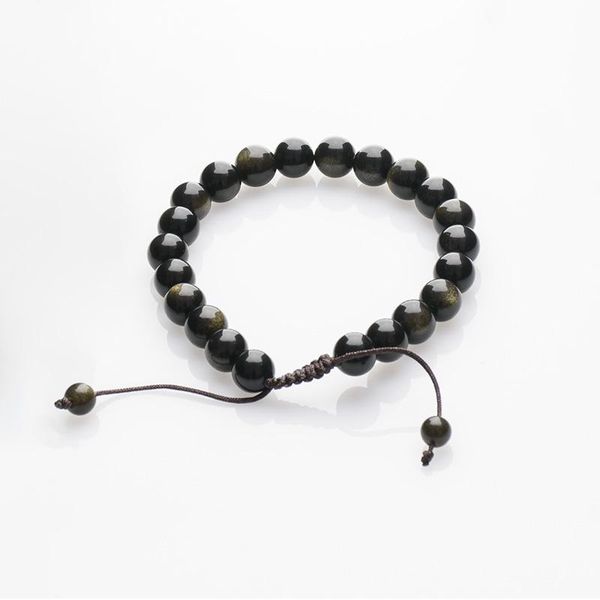beaded, strands beaded bracelet 8mm natural stone men's gorgeous semi-precious golden obsidian healing for women jewelry, Black
beaded, strands beaded bracelet 8mm natural stone men's gorgeous semi-precious golden obsidian healing for women jewelry, Black