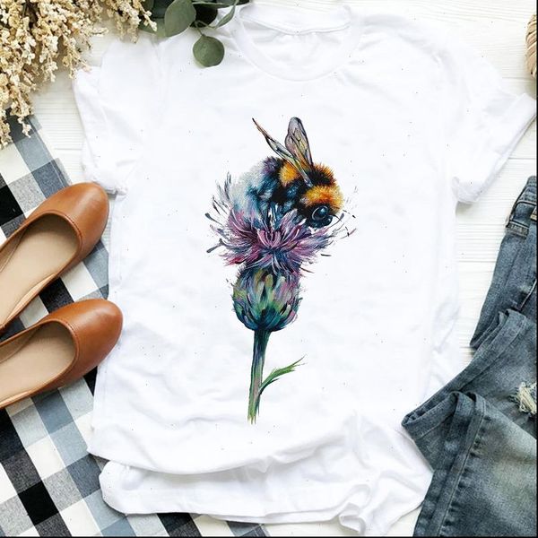 floral watercolor bee elegant womens t shirts fashion 90s print tee clothes graphic, White
floral watercolor bee elegant womens t shirts fashion 90s print tee clothes graphic, White