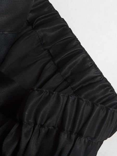 skirt silk xiangyun yarn women's summer black satin pocket slim a-line skirt young overskirt
skirt silk xiangyun yarn women's summer black satin pocket slim a-line skirt young overskirt
