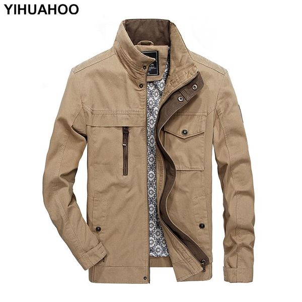 men's jackets yihuahoo bomber jacket men military army pocket cargo spring autumn pilot flying overcoat mens's brand clothing lm-5, Black;brown
men's jackets yihuahoo bomber jacket men military army pocket cargo spring autumn pilot flying overcoat mens's brand clothing lm-5, Black;brown