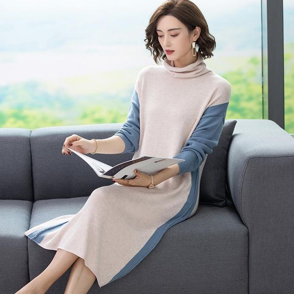 women's sweaters women cashmere dress patchwork colors turtleneck sweater pullover autumn winter female knit, White;black
women's sweaters women cashmere dress patchwork colors turtleneck sweater pullover autumn winter female knit, White;black