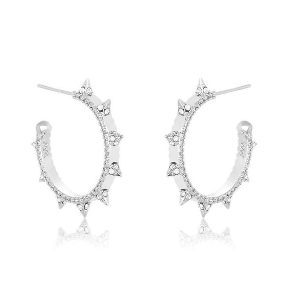 hoop & huggie micro pave cz rock spike women jewelry gold silver color punk geometric circle earring, Golden;silver
hoop & huggie micro pave cz rock spike women jewelry gold silver color punk geometric circle earring, Golden;silver
