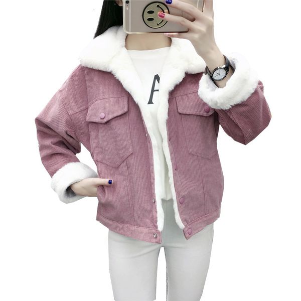 women's jackets autumn winter corduroy female korean cotton suit short thickening students bf wind lamb fur coat loose vxmf, Black;brown
women's jackets autumn winter corduroy female korean cotton suit short thickening students bf wind lamb fur coat loose vxmf, Black;brown