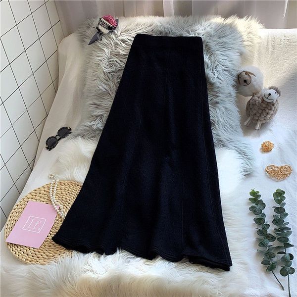 skirt elegant mid-length retro high waist women's knitted skirts loose thin line long female jupes y048 obxm, Black
skirt elegant mid-length retro high waist women's knitted skirts loose thin line long female jupes y048 obxm, Black
