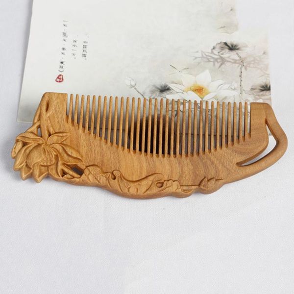 hair brushes comb green sandalwood wood anti-static massage exquisite double sided carved wooden perfect gift for girls, Silver
hair brushes comb green sandalwood wood anti-static massage exquisite double sided carved wooden perfect gift for girls, Silver