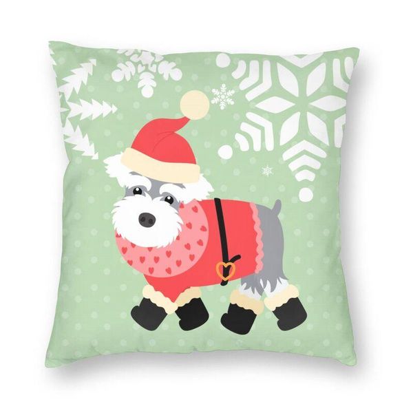 cushion/decorative pillow miniature schnauzer christmas santa claus cushion covers sofa living room cute pup dog square throw case 40x40cm
cushion/decorative pillow miniature schnauzer christmas santa claus cushion covers sofa living room cute pup dog square throw case 40x40cm