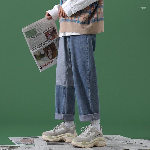 men's baggy homme printing straight pants wash jeans black/blue color casual male biker denim loose trousers s-2xl1
men's baggy homme printing straight pants wash jeans black/blue color casual male biker denim loose trousers s-2xl1