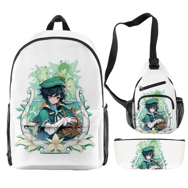 backpack 3pcs/set genshin impact venti boys girls backpacks travel chest bag pencil case primary middle school students kids schoolbag
backpack 3pcs/set genshin impact venti boys girls backpacks travel chest bag pencil case primary middle school students kids schoolbag