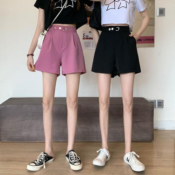 women's shorts korean style high-waist casual straight-leg women, White;black
women's shorts korean style high-waist casual straight-leg women, White;black