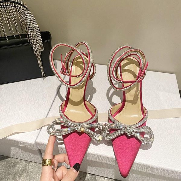 dress shoes good quality woman high heels 9.5cm party satin bowtie diamond girls pointed designer pumps wedding rose red, Black
dress shoes good quality woman high heels 9.5cm party satin bowtie diamond girls pointed designer pumps wedding rose red, Black