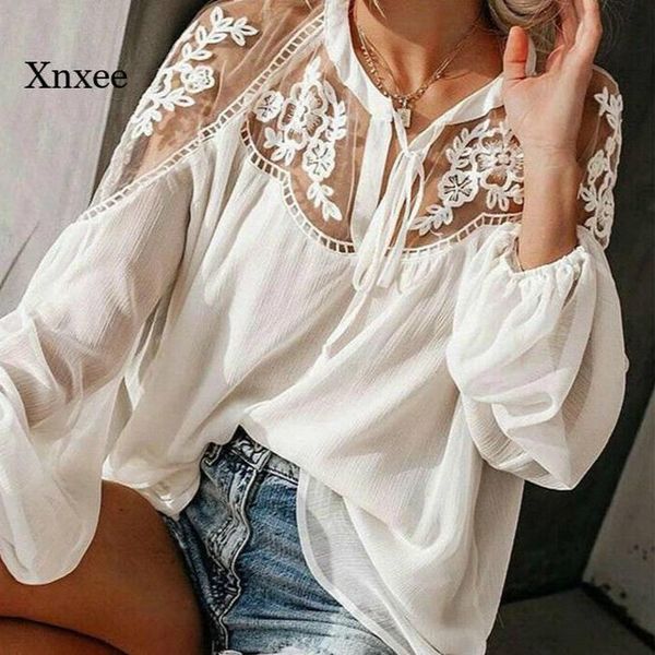 women's blouses & shirts women summer chiffon casual long sleeve blouse shirt tee costume femme plus size lace up loose clothing, White
women's blouses & shirts women summer chiffon casual long sleeve blouse shirt tee costume femme plus size lace up loose clothing, White