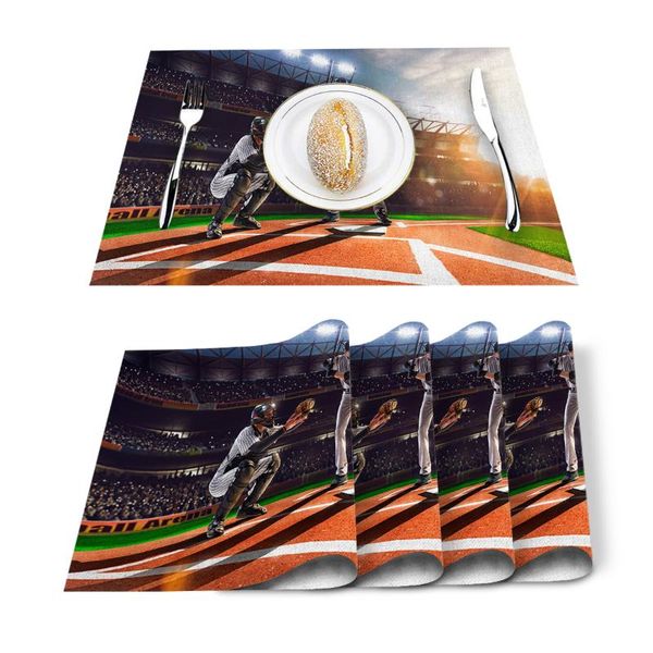 table runner 4/6 pcs cotton linen placemat sports decoration baseball pitch athlete mats napkins fashion design tableware kitchen tool
table runner 4/6 pcs cotton linen placemat sports decoration baseball pitch athlete mats napkins fashion design tableware kitchen tool