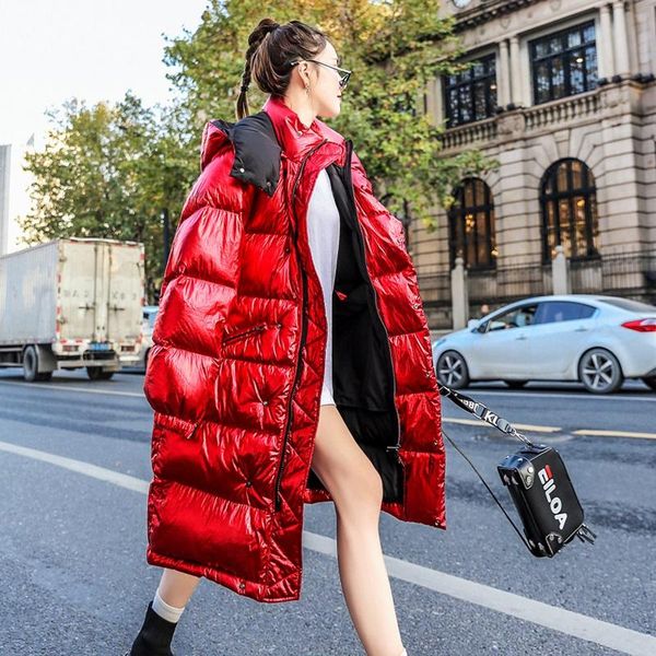 women's trench coats winter bright down parkas women long hooded cotton jacket coat female thicken warm womens overcoat, Tan;black
women's trench coats winter bright down parkas women long hooded cotton jacket coat female thicken warm womens overcoat, Tan;black