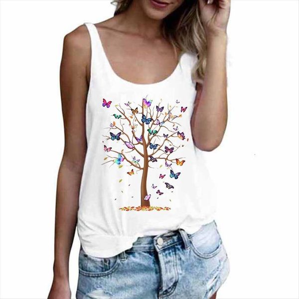 summer sleeveless crop butterfly tree women t shirts print pattern tank headgear off shoulder casual streetwear fashion, White
summer sleeveless crop butterfly tree women t shirts print pattern tank headgear off shoulder casual streetwear fashion, White